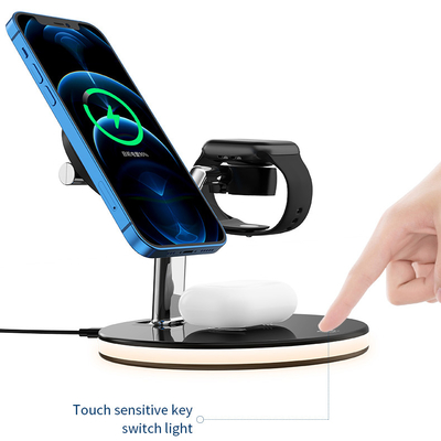 Customised 5w 10w 15w Magnetic Wireless Charger 3 En 1 For Iphone